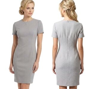 RICKIE FREEMAN TERI JON 100% Wool Sheath Dress - Size 4